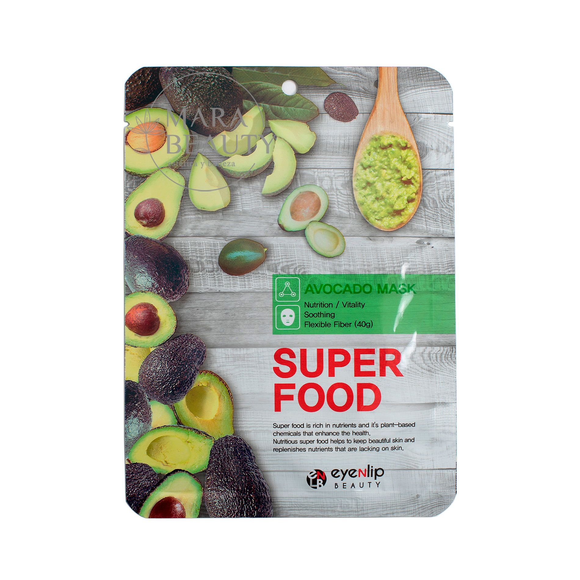 Mascarilla Avocado (Palta) SUPER FOOD Mask 23ml. Eyenlip