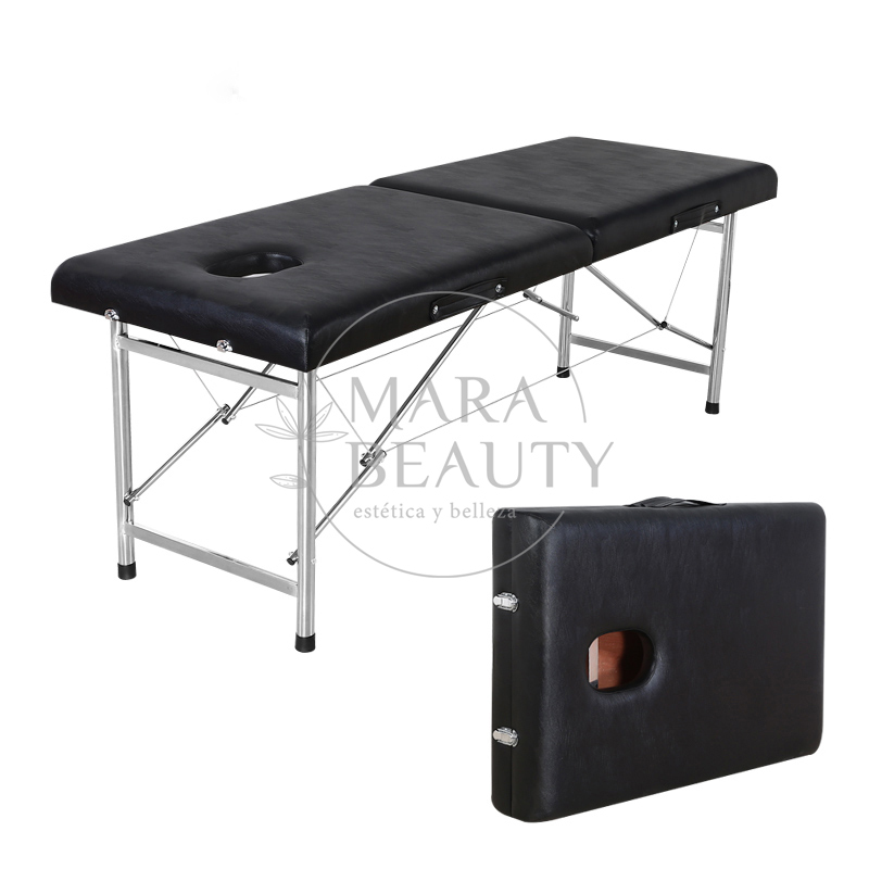 Camilla 2 cuerpos sin altura regulable - Negro