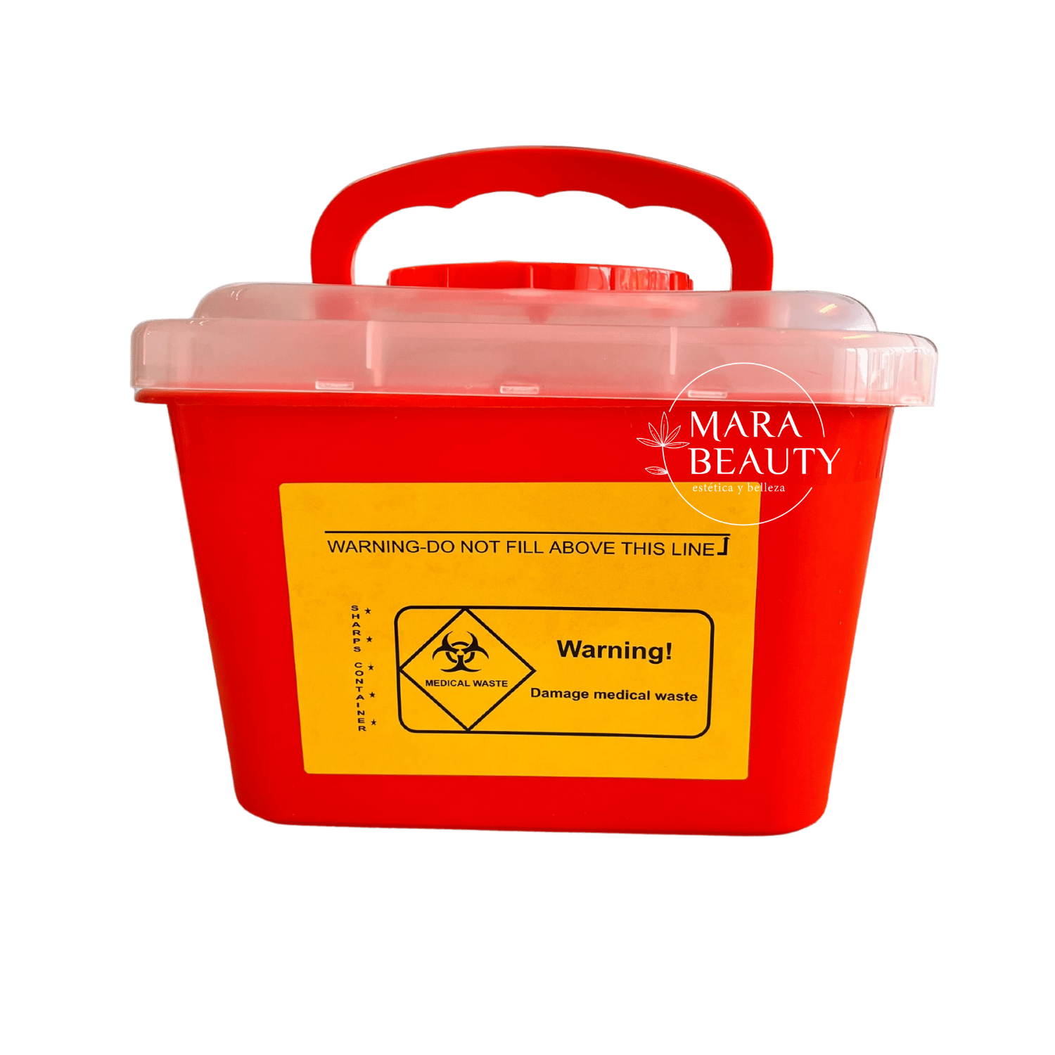 Caja de material cortopunzante Rojo 5LT