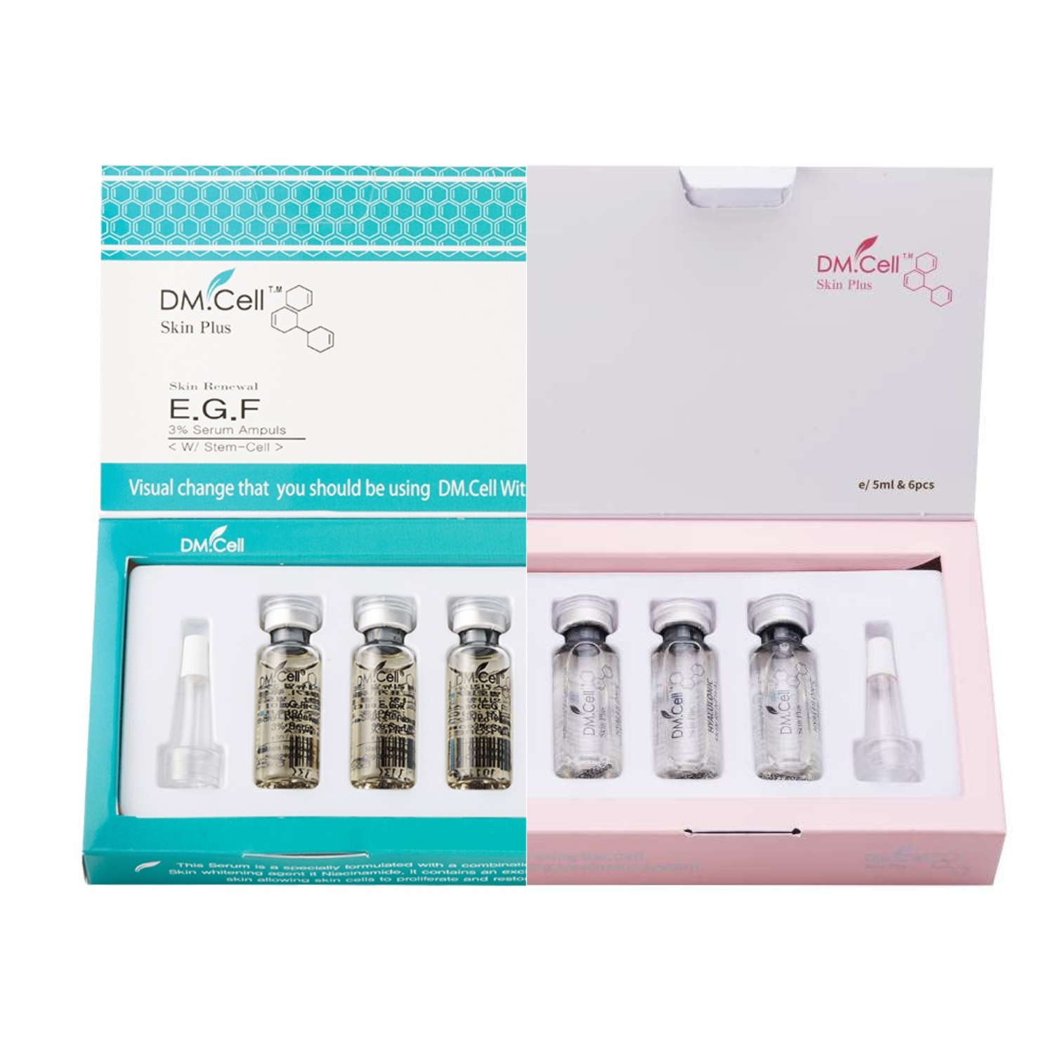 CAJA MIX EGF Skin Renewal Serum +  Hyaluronic Skin Renewal Dm Cell