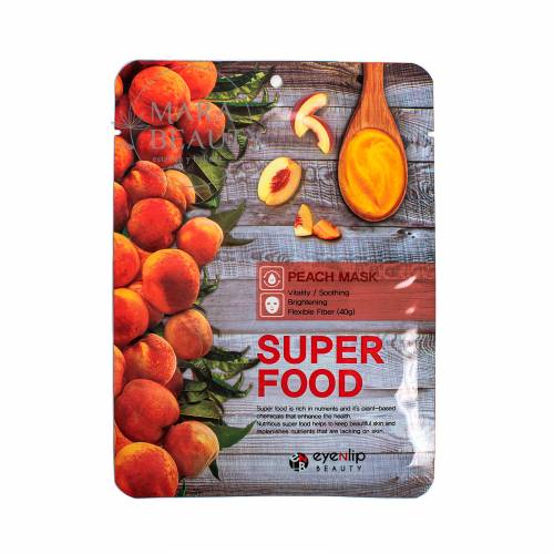 Máscarilla facial Peach SUPER FOOD Mask 23ml. Eyenlip